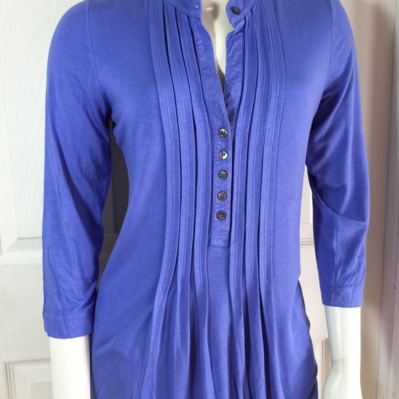 Carmela Achaval pintucked‎ blouse 3/4 sleeve sz 2 - Picture 3 of 7